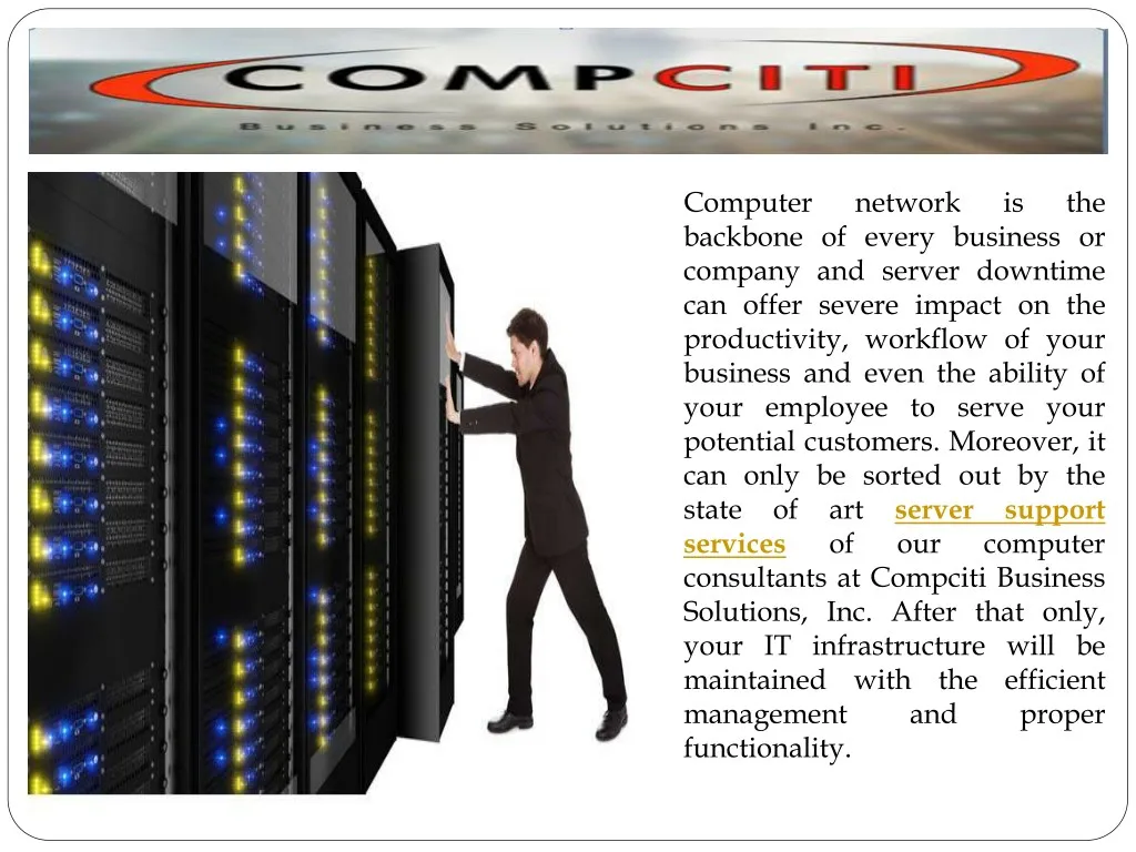 computer backbone of every business or company