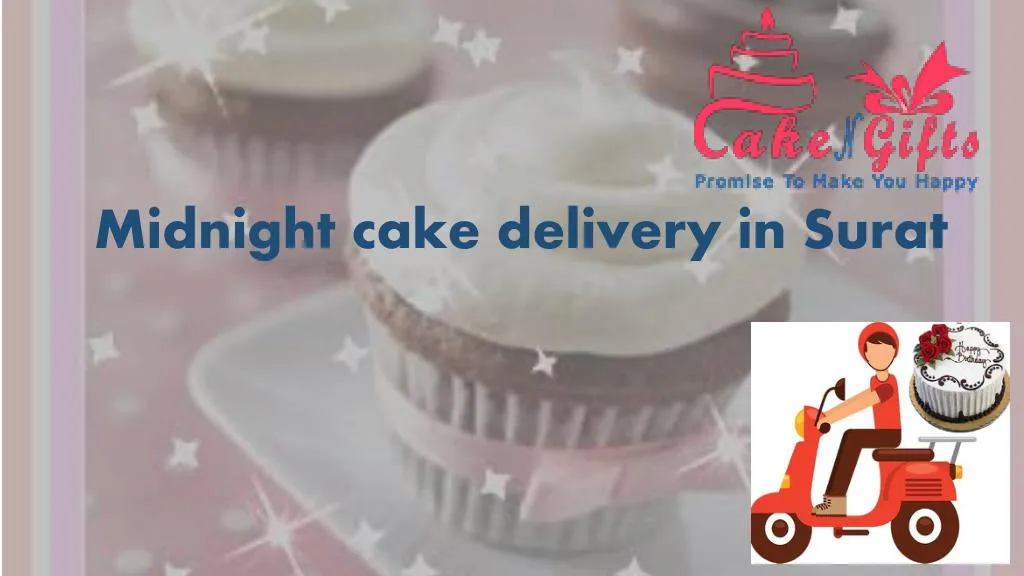 midnight cake delivery in surat