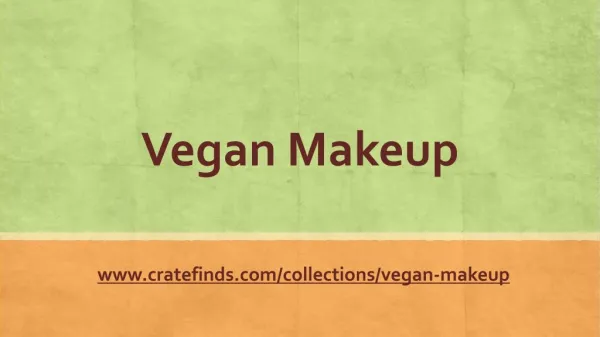 Vegan Makeup Brands