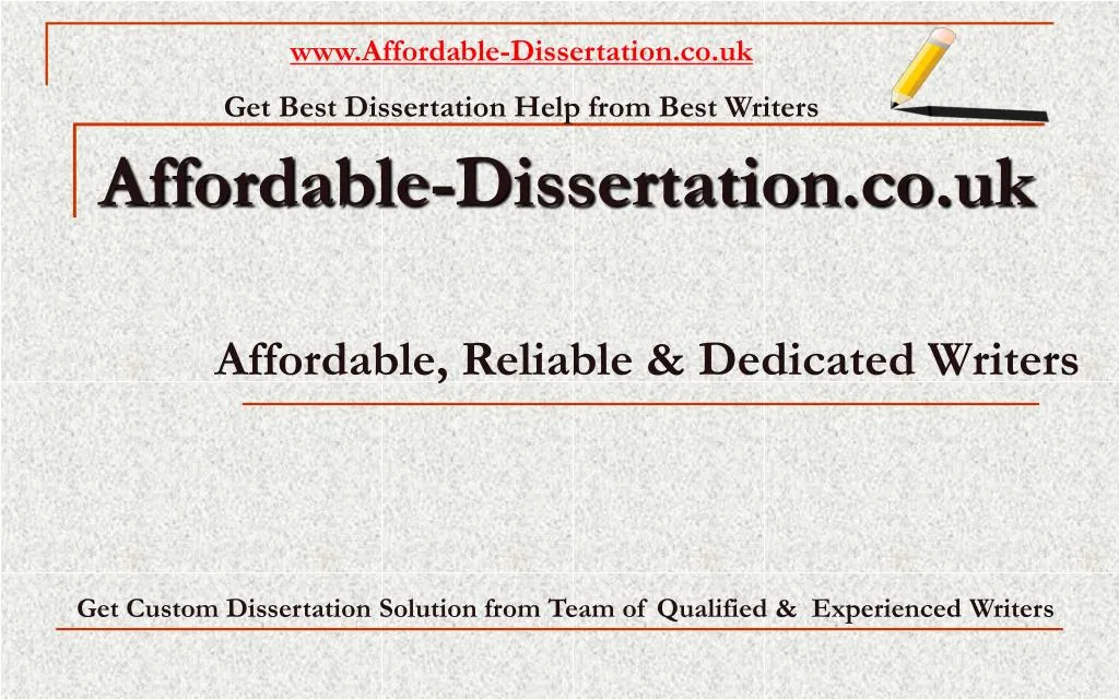 affordable dissertation co uk