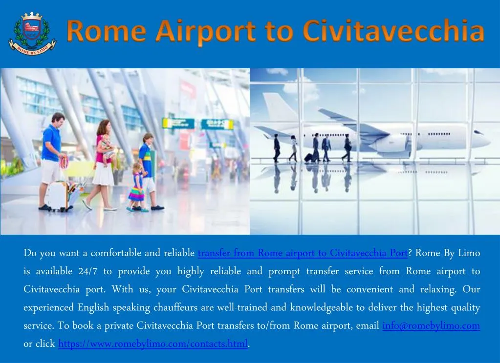 rome airport to civitavecchia