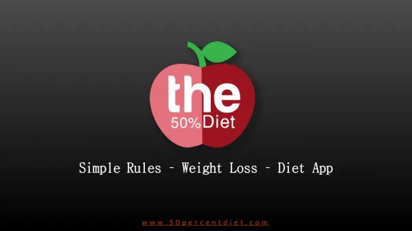 Weight Maintenance Diet App