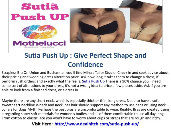 Some Wonderful Benefits of Using the Sutia Push Up