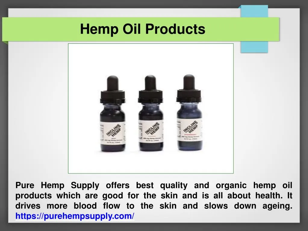 hemp oil products