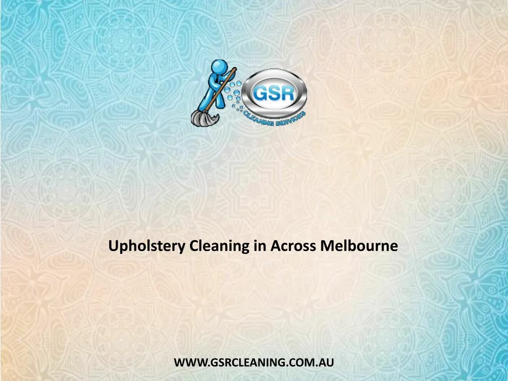 upholstery cleaning in across melbourne
