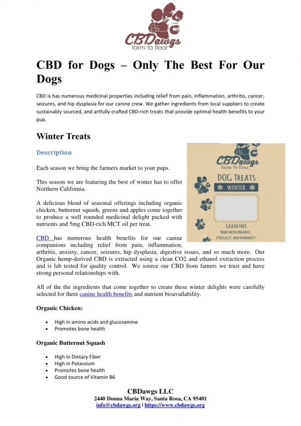 CBD Treats for Dogs - Canine Candy for Dogs