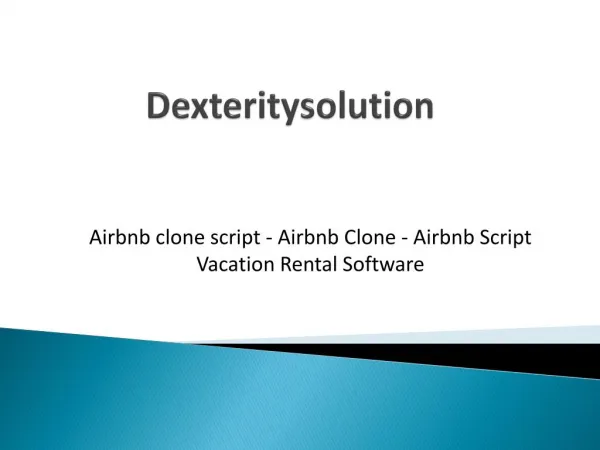 Airbnb Clone | Airbnb Script | Vacation Rental Software