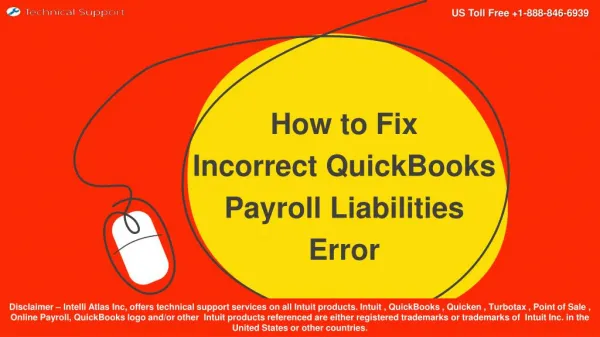Troubleshoot Incorrect Payroll Liabilities Errors with Intuit QuickBooks Support