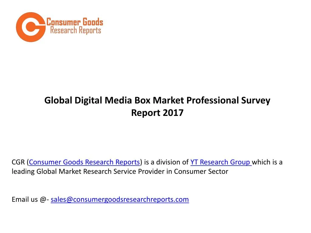 global digital media box market professional