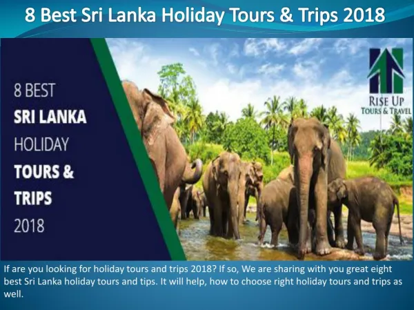 8 Best Sri Lanka Holiday Tours & Trips 2018