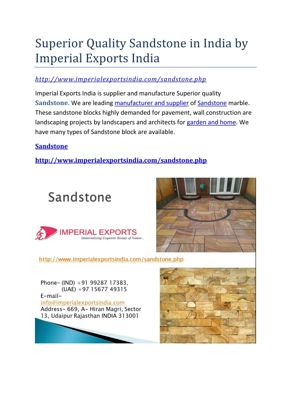 superior quality sandstone in india by imperial