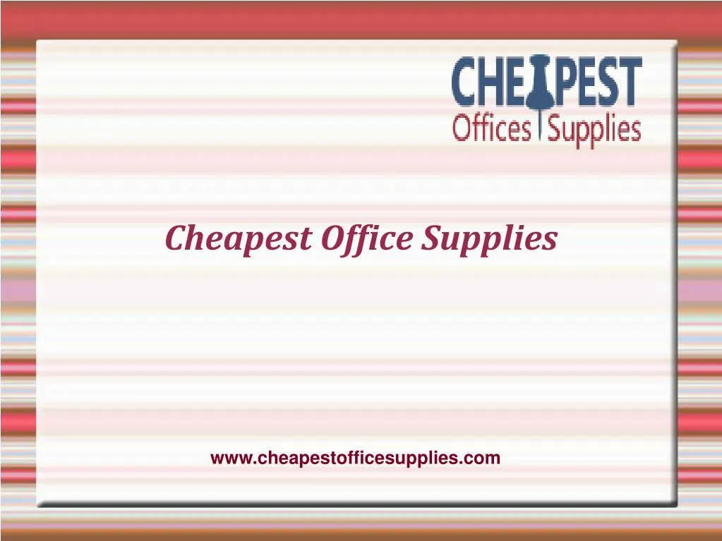 cheapest office supplies