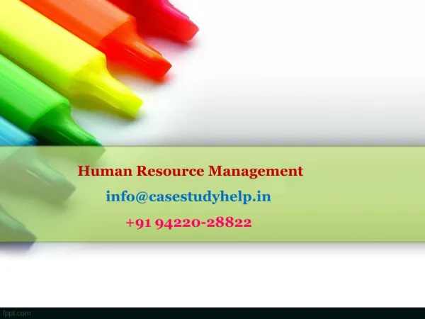 human resource management info@casestudyhelp in 91 94220 28822