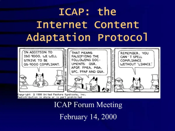 ICAP: the Internet Content Adaptation Protocol