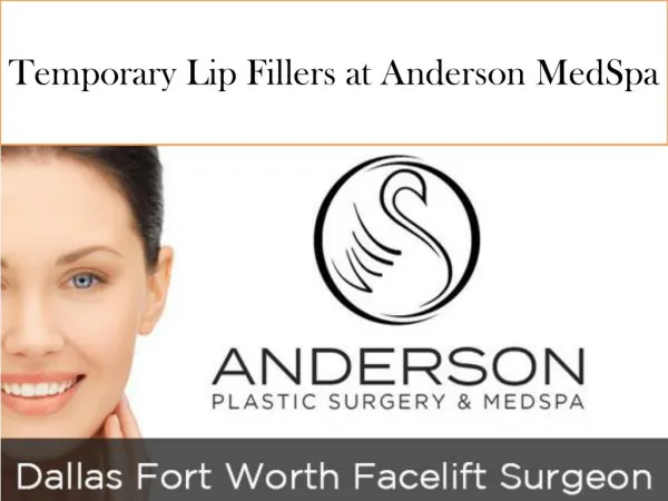 Temporary Lip Fillers at Anderson MedSpa