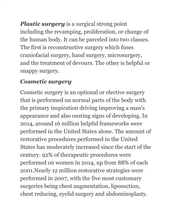 Cosmetic Surgery in Gurgaon, Plastic Surgeons in Gurgaon