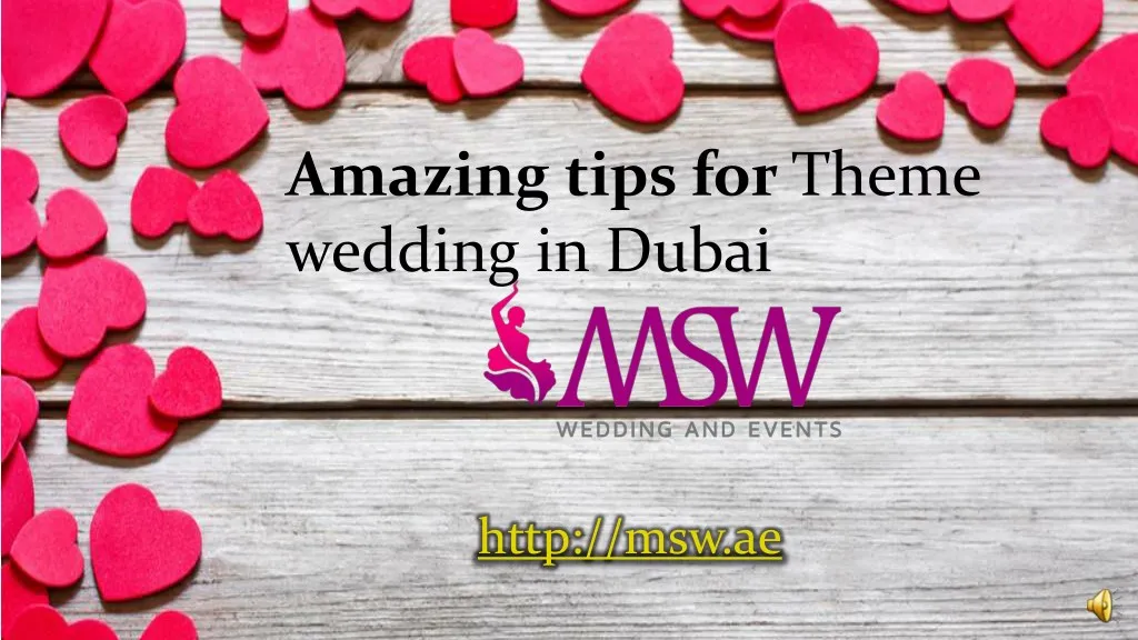 amazing tips for theme wedding in dubai