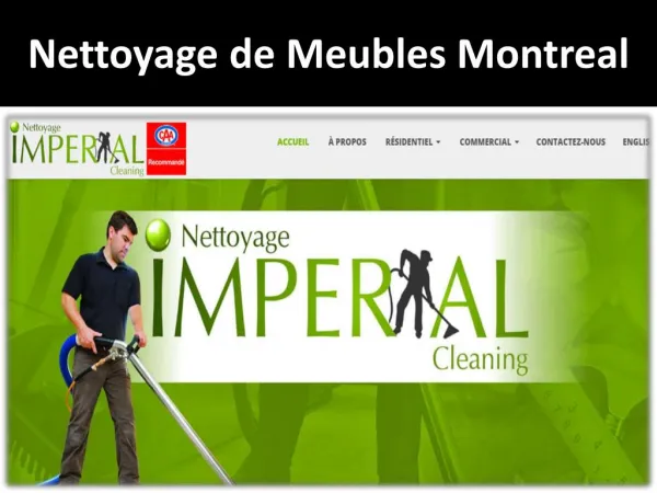 Nettoyage de Meubles Montreal