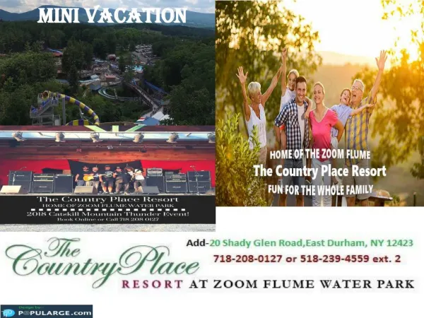 Have associate degree fascinating Mini Vacation at Zoom Flume Water Park
