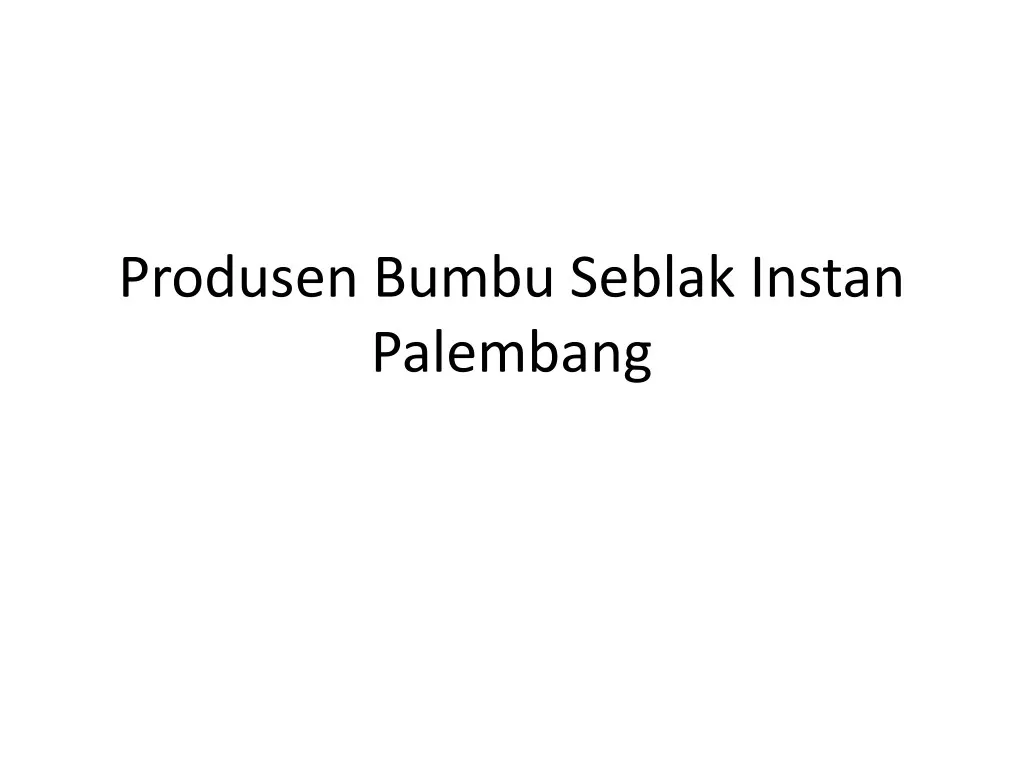 produsen bumbu seblak instan palembang