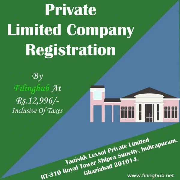 Private Limited Company Registration at | 91 9811381004