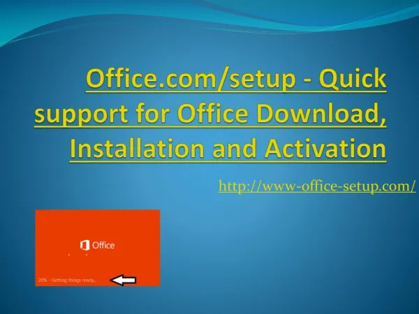 Quick support for Office Download, Installation and Activation