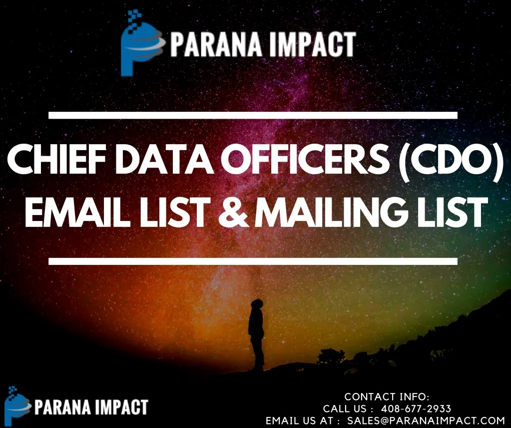 chief data officers cdo email list mailing list
