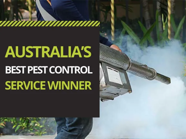 Australia's Best Pest Control Service Winner