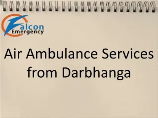 Most Reliable Air Ambulance Services from Darbhanga