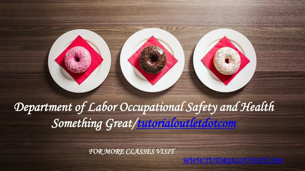 department of labor occupational safety