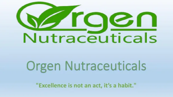 Orgen Nutraceuticals Offers The Best Ayurvedic Products Toronto