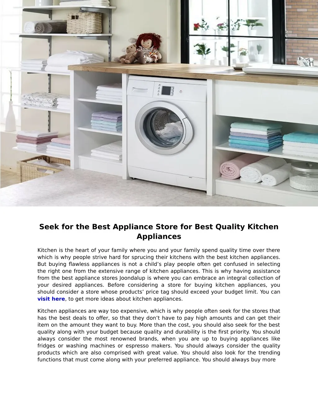seek for the best appliance store for best