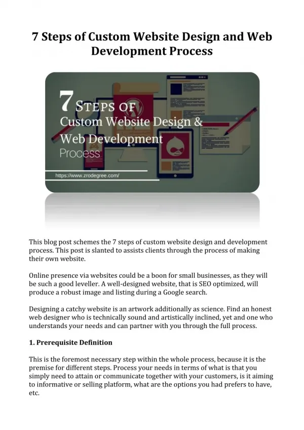 7 Steps of Custom Website Design and Web Development Process - Ottawa Web Development