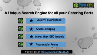 Catering Parts and Supplies | PartsFPS | Catering Parts UK | Catering Equipment Parts