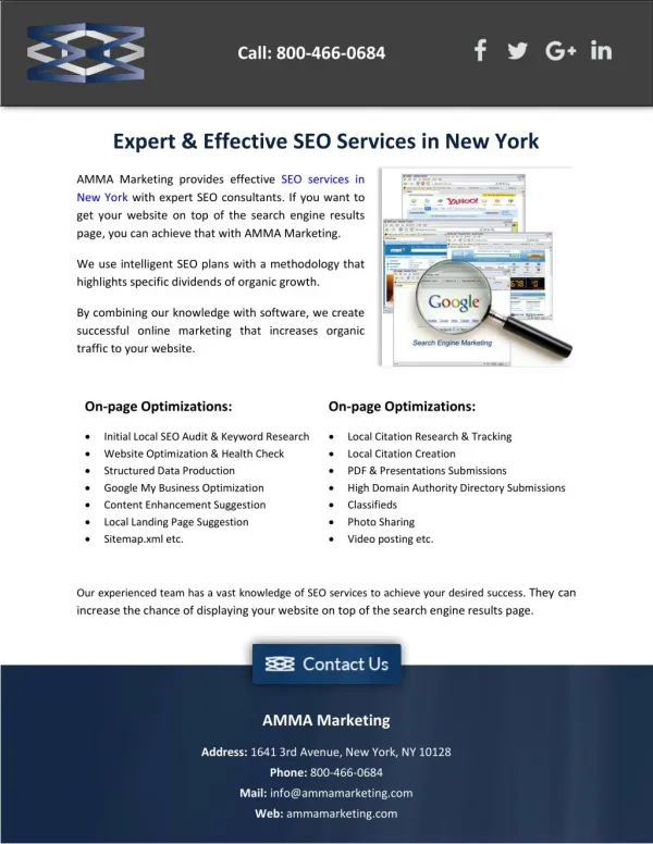 Expert & Effective SEO Services in New York