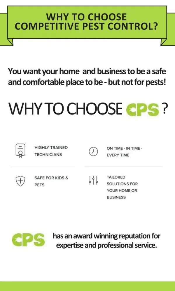 Why To Choose Competitive Pest Control?
