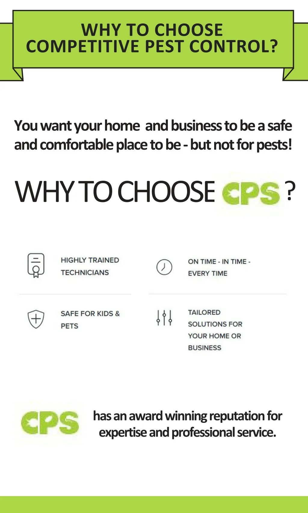 why to choose competitive pest control