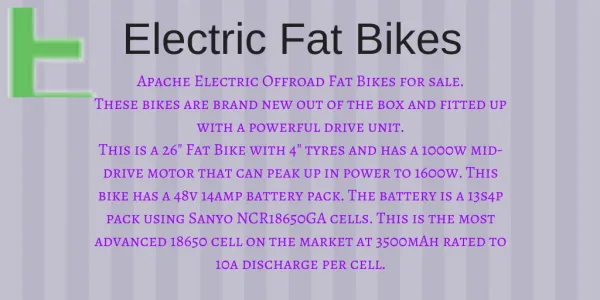 Electric Fat Bikes