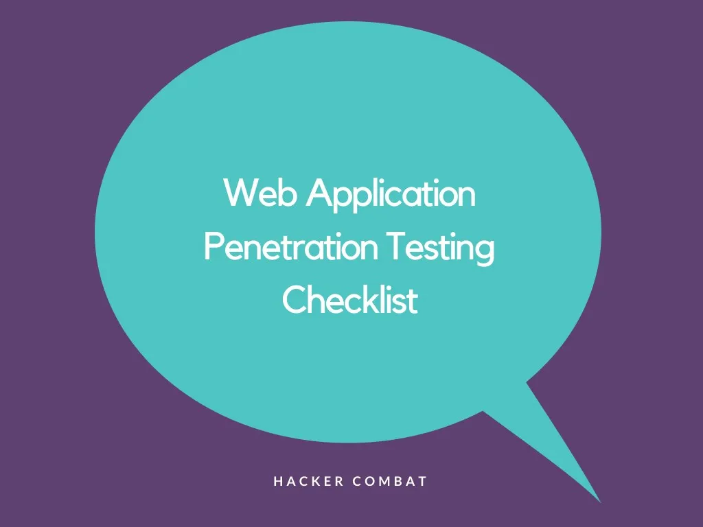 web application penetration testing checklist