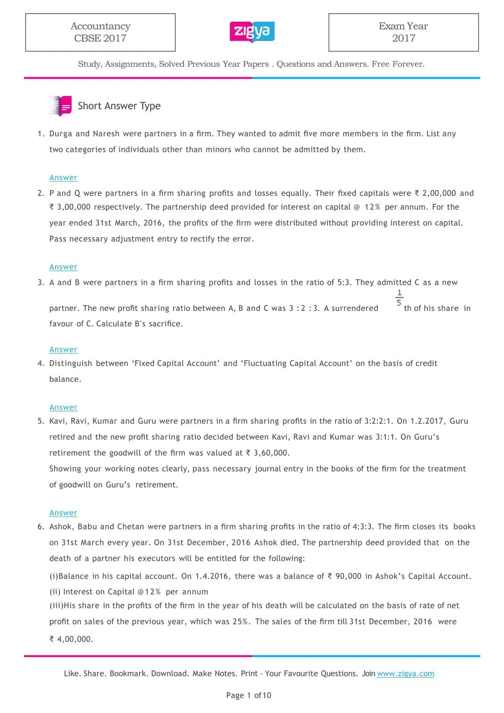 accountancy cbse 2017