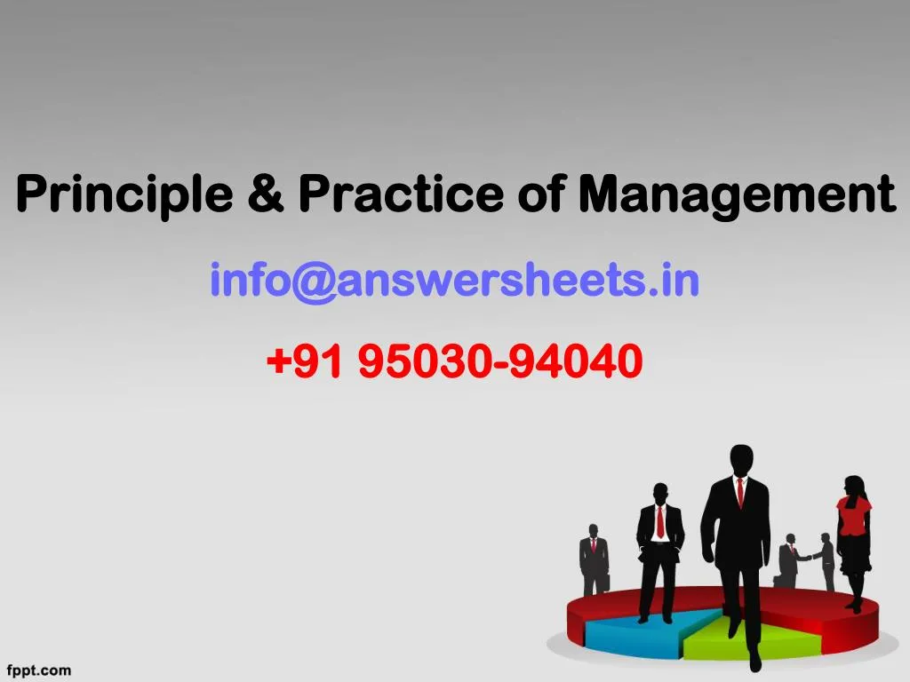 principle practice of management info@answersheets in 91 95030 94040