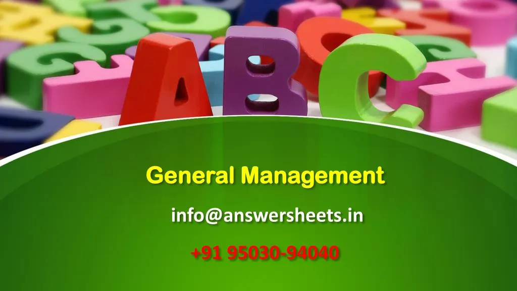 general management info@answersheets in 91 95030 94040