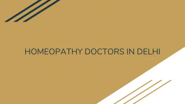 Best Homeopathy Doctor in Delhi