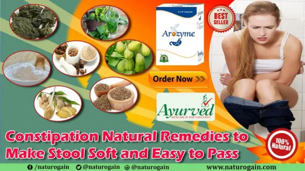 Constipation Natural Remedies to Make Stool Soft and Easy to Pass