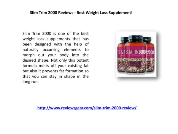 Slim Trim 2000 Review