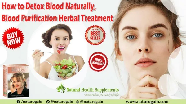How to Detox Blood Naturally, Blood Purification Herbal Treatment