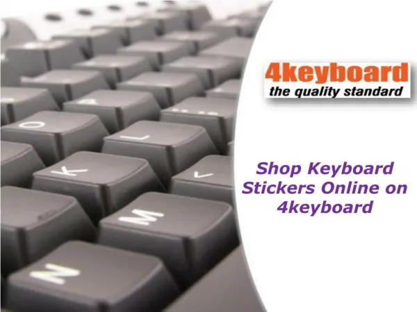 Shop Keyboard Stickers Online On 4keyboard