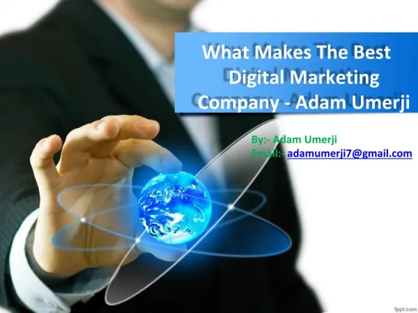 Best Digital First Marketing Services - Adam Umerji