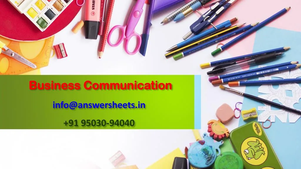 business communication info@answersheets in 91 95030 94040