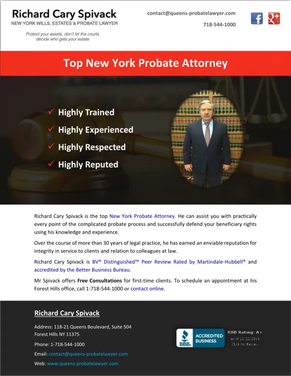 Top New York Probate Attorney